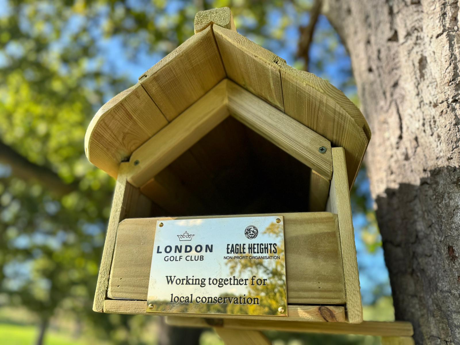 Eagle Heights and London Golf Club join forces to create safe nesting sites for local Kestrels and Barn Owls